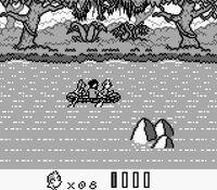 une photo d'Ã©cran de Tintin - Le Temple du Soleil sur Nintendo Game Boy